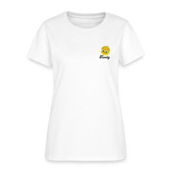 Looney Tunes Tweety Portrait Embroidery - Women's T-Shirt - white - Front