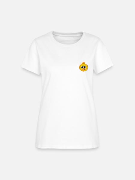 Sesame Street Embroidered Big Bird - Women's T-Shirt - white