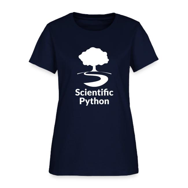 scientific python white logo