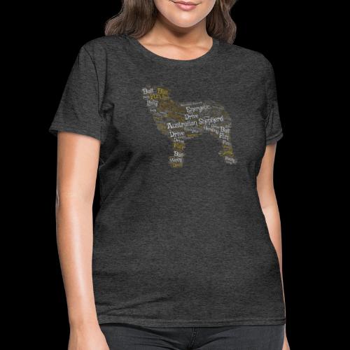 Australian Shepherd Word Art - Women's T-Shirt