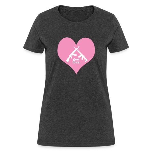 Gun Love Pink 1 png - Women's T-Shirt