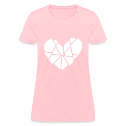 Heart Broken Shards Anti Valentine's Day - Women's T-Shirt