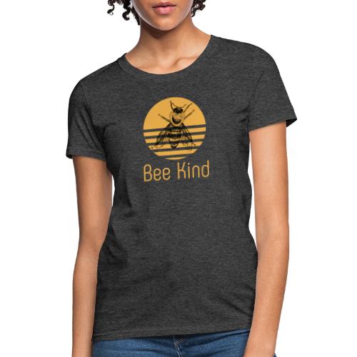 Bee Kind, Retro Vintage Sunset Strips 70s 80s - Women's T-Shirt