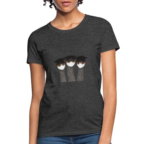 Emu birds graduation in face masks - Women's T-Shirt