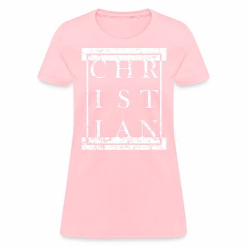 CHRISTIAN Religion - Grunge Block Box Gift Ideas - Women's T-Shirt