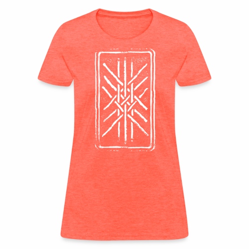 Web of Wyrd grid Skulds Web Net Bindrune symbol - Women's T-Shirt
