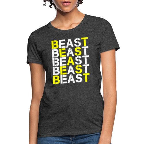 All Beast Bold distressed logo - Women's T-Shirt
