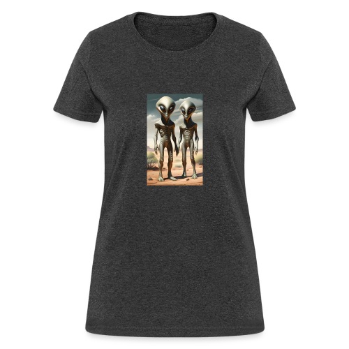 2 Alien Greys Desert - Women's T-Shirt