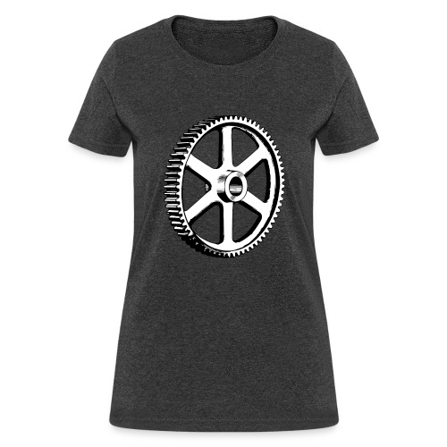 Big Gear Wheel - Vintage Illustration - Women's T-Shirt