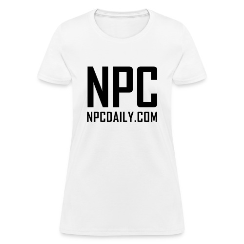 N P C with site black - Women's T-Shirt