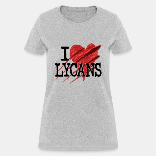 I Heart Lycans Werewolf Love Slogan - Women's T-Shirt