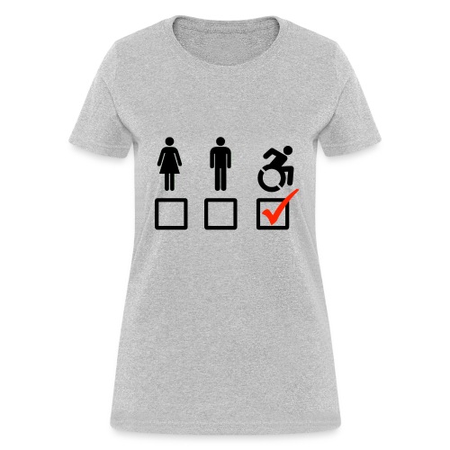 A wheelchair user is also suitable - Women's T-Shirt