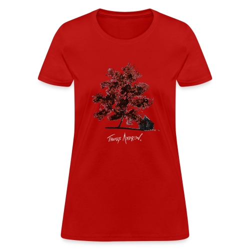 Red Tree design3PNG - Women's T-Shirt