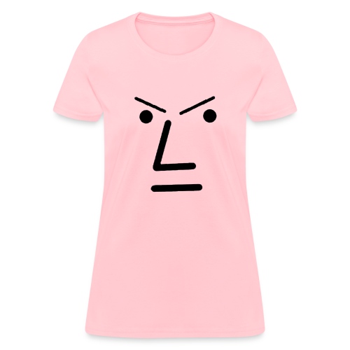 Grey Face Design Angry - Women's T-Shirt