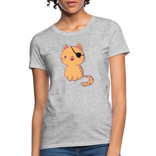Cat with 3D glasses doing Vision Therapy! - Women's T-Shirt