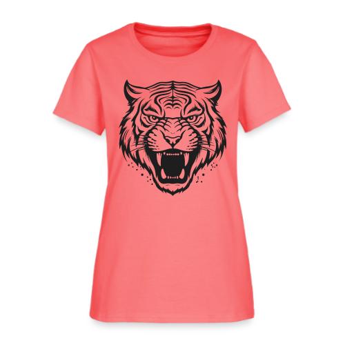 Wild Tiger Fashion, the fury of the feline tiger. - Women's T-Shirt