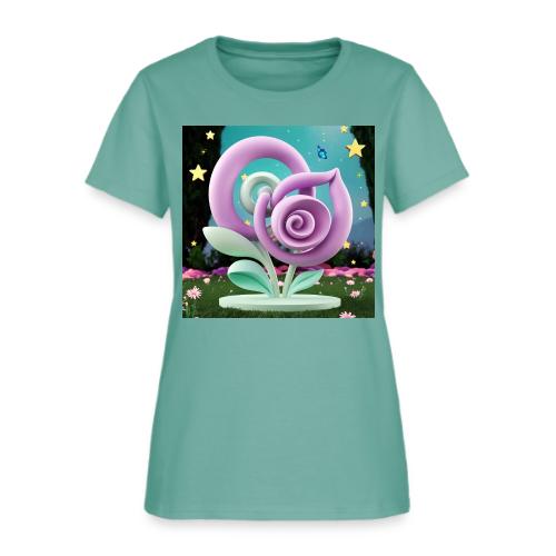 Lila Bloom | Double Floral Eco-Inspired Art - Women's T-Shirt