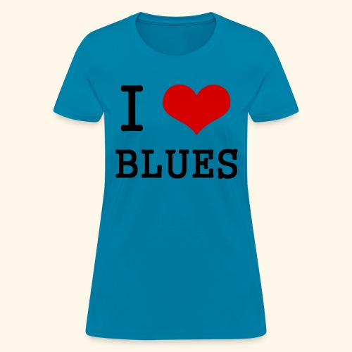 I Heart Blues - Women's T-Shirt