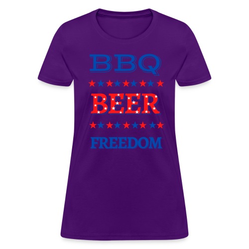 BBQ BEER FREEDOM - Women's T-Shirt