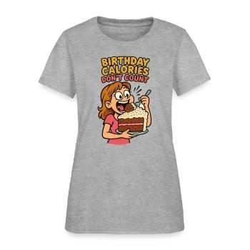 Girlfriend Birthday, Girlfriend Birthday - Women's T-Shirt - heather gray - Front