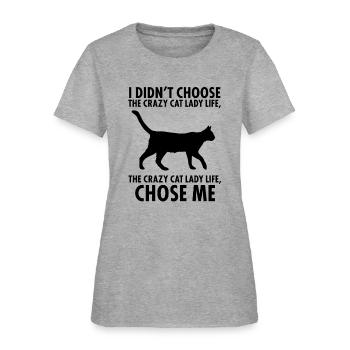 Crazy Cat Lady - Women's T-Shirt - heather gray - Front
