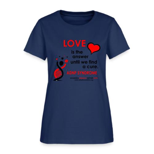 LOVE IS THE ANSWER Red and Black - Women's T-Shirt