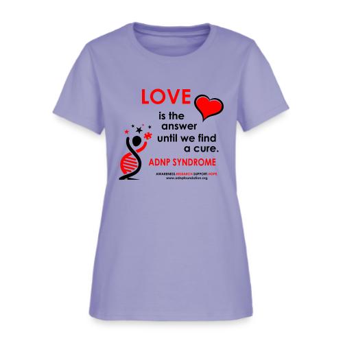 LOVE IS THE ANSWER Red and Black - Women's T-Shirt
