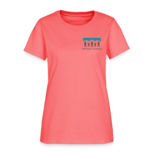 ImmunizeColorado vertical 4c transparent - Women's T-Shirt