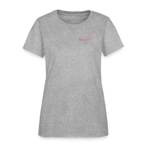 Red White Gradient left chest - Women's T-Shirt