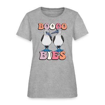 Funny Booby Bird Booo bies Halloween Costume - Women's T-Shirt - heather gray - Front