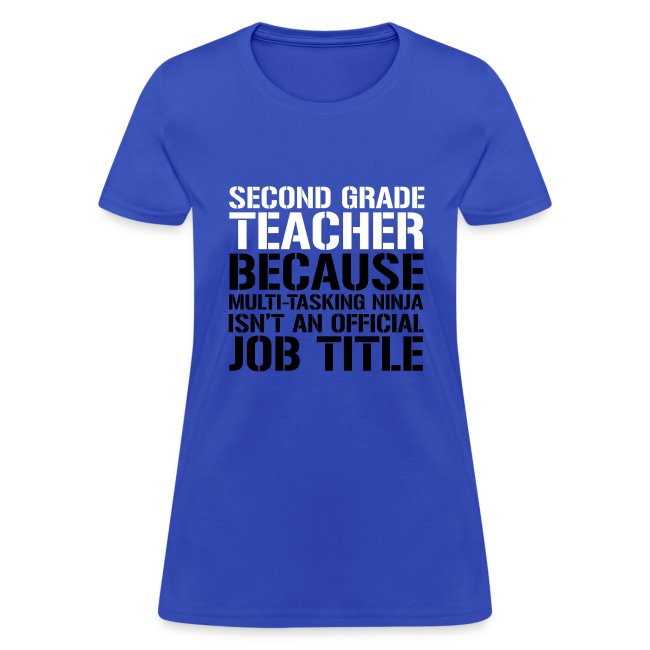 Second Grade Ninja Teacher Funny Teacher T-Shirt