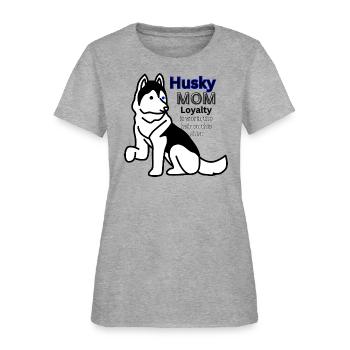 Husky Mom - Siberian Husky - Women's T-Shirt - heather gray - Front