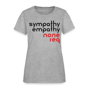 none req - Women's T-Shirt - heather gray - Front