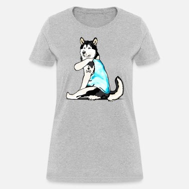 Funny alaskan malamute Dog I Love Mom Tattoo' Women's 50/50 T-Shirt |  Spreadshirt