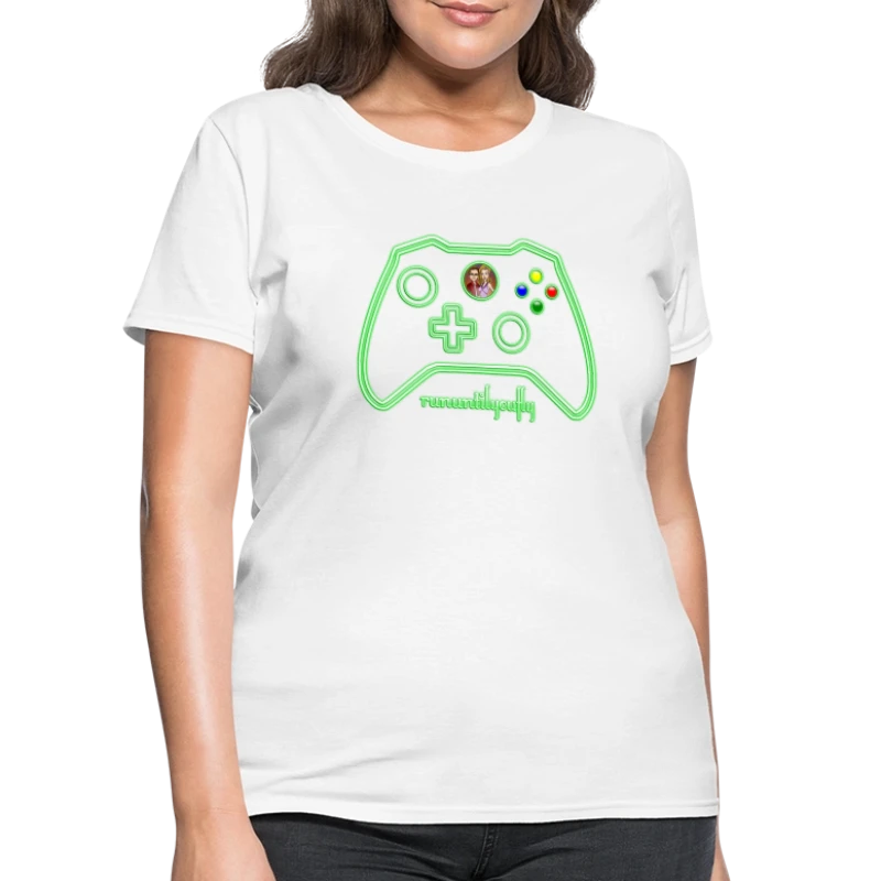 rununtilyoufly green controller - Women's T-Shirt