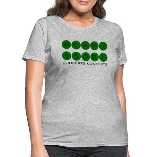 Heart & Soul Concerts Bubble green & black horizon - Women's T-Shirt