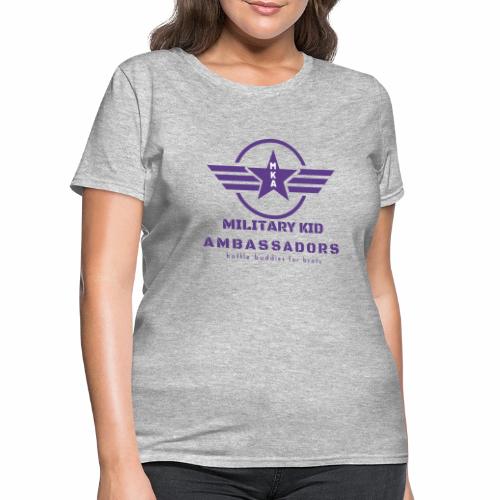 Military Kid Ambassador Purple Logo - Women's T-Shirt
