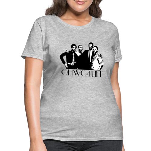 ohwc text blk & Wh Silhouette - Women's T-Shirt