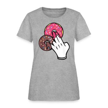 2 In The Pink 1 In the Stink Funny Dirty Humor Sh - Women's T-Shirt - heather gray - Front