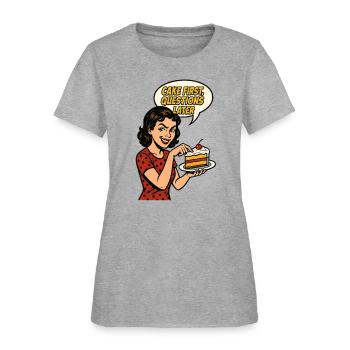 Girlfriend Birthday, Girlfriend Birthday - Women's T-Shirt - heather gray - Front