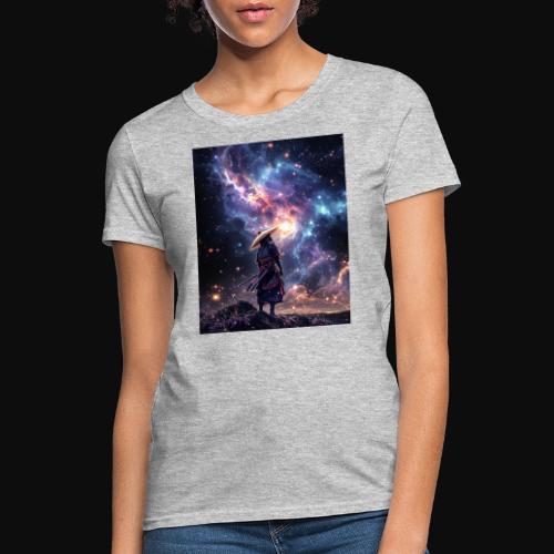Samurai looking into the Cosmos - Women's T-Shirt