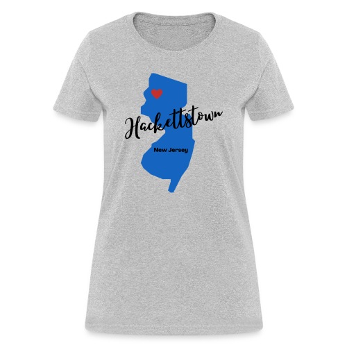 Hackettstown New Jersey Logo with state - Women's T-Shirt