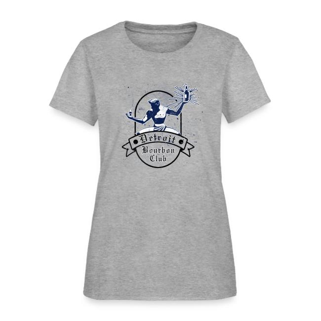Distressed Blue Detroit Bourbon Club Logo