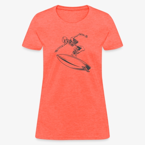 Surfing Skeleton 4 - Women's T-Shirt