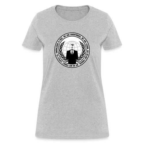 Anonymous Logo With Slogan png - Women's T-Shirt