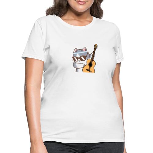 Cat Guitar T-Shirt - Women's T-Shirt