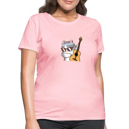 Cat Guitar T-Shirt - Women's T-Shirt