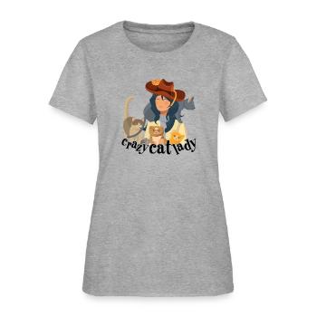 Crazy Cat Lady | Cat Lady - Women's T-Shirt - heather gray - Front