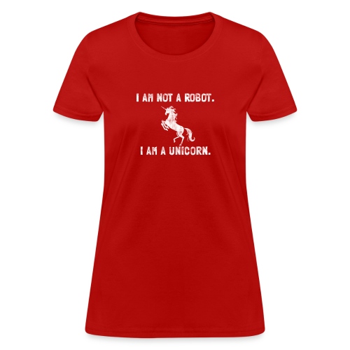 unicorn tall white - Women's T-Shirt