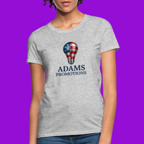 Adams promotions American flag metallic light bulb - Women's T-Shirt